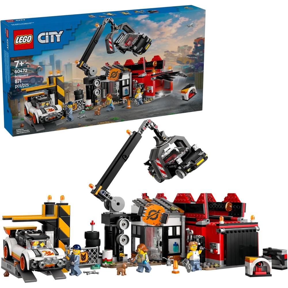 LEGO CITY DESGUACE CON COCHES, SET EDUCATIVO Y FIGURAS DE JUEGO - 1