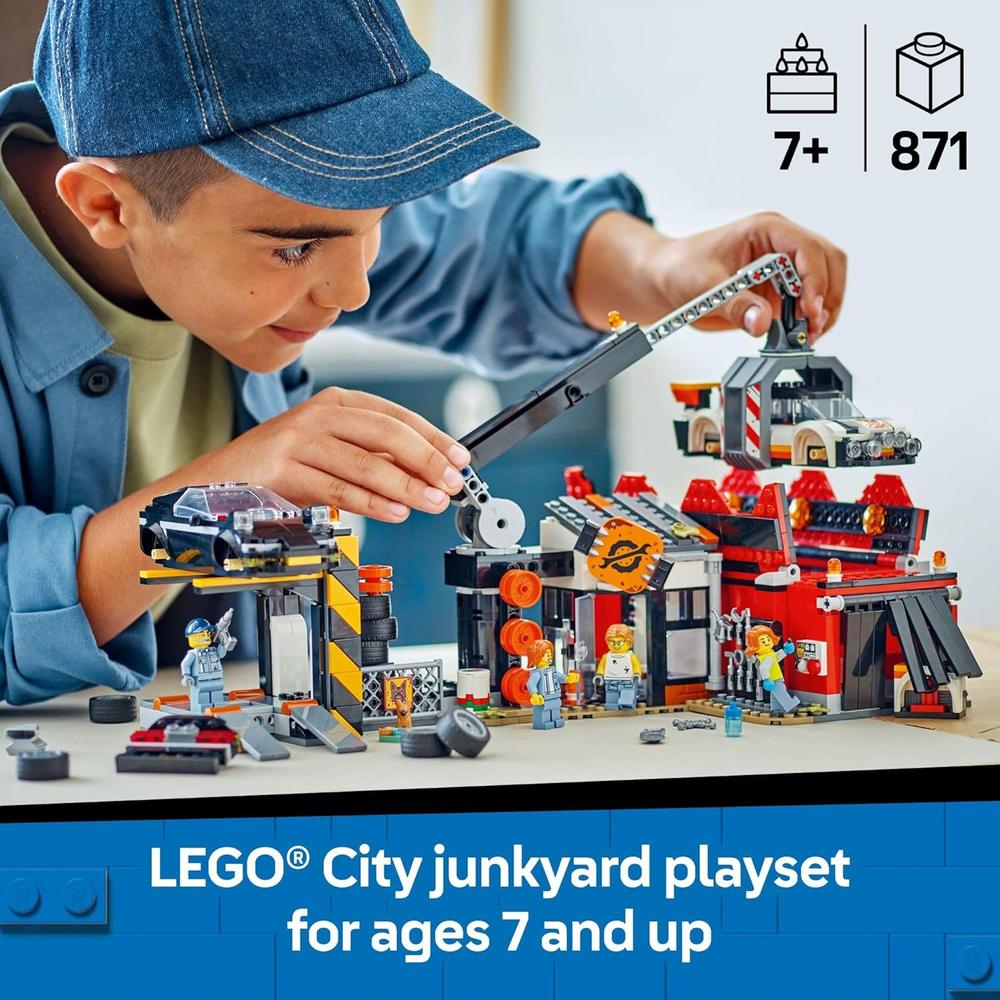 LEGO CITY DESGUACE CON COCHES, SET EDUCATIVO Y FIGURAS DE JUEGO - 2