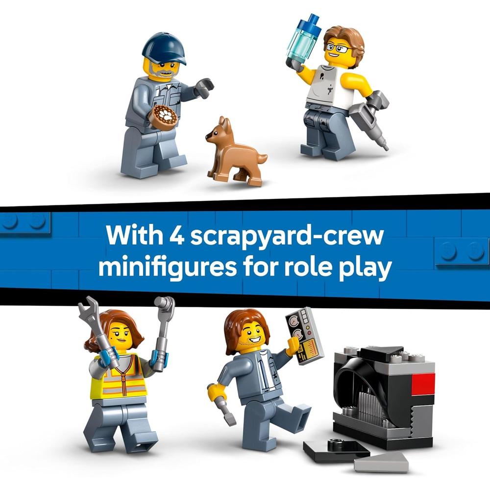 LEGO CITY DESGUACE CON COCHES, SET EDUCATIVO Y FIGURAS DE JUEGO - 6
