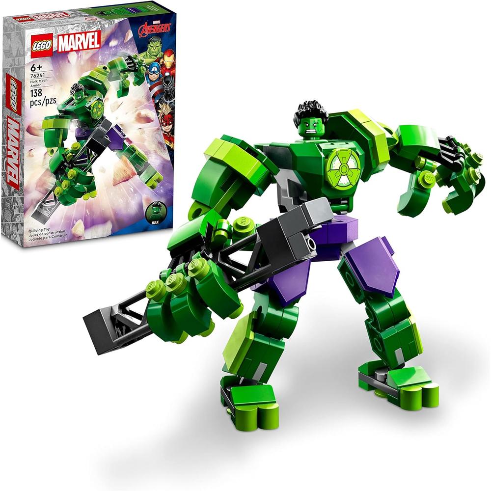 LEGO MARVEL HULK MECH ARMOR SET DE FIGURA DE ACCIÓN COLECCIONABLE DE SUPERHÉROE - 1