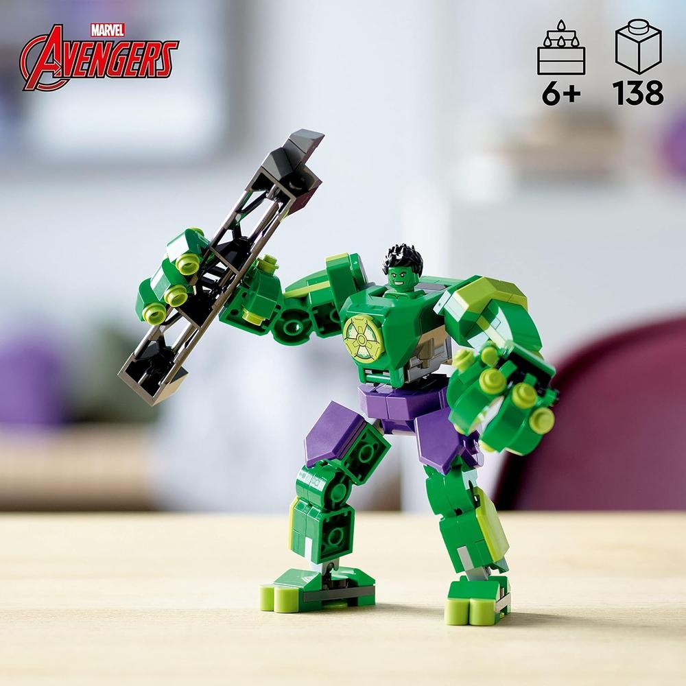 LEGO MARVEL HULK MECH ARMOR SET DE FIGURA DE ACCIÓN COLECCIONABLE DE SUPERHÉROE - 2
