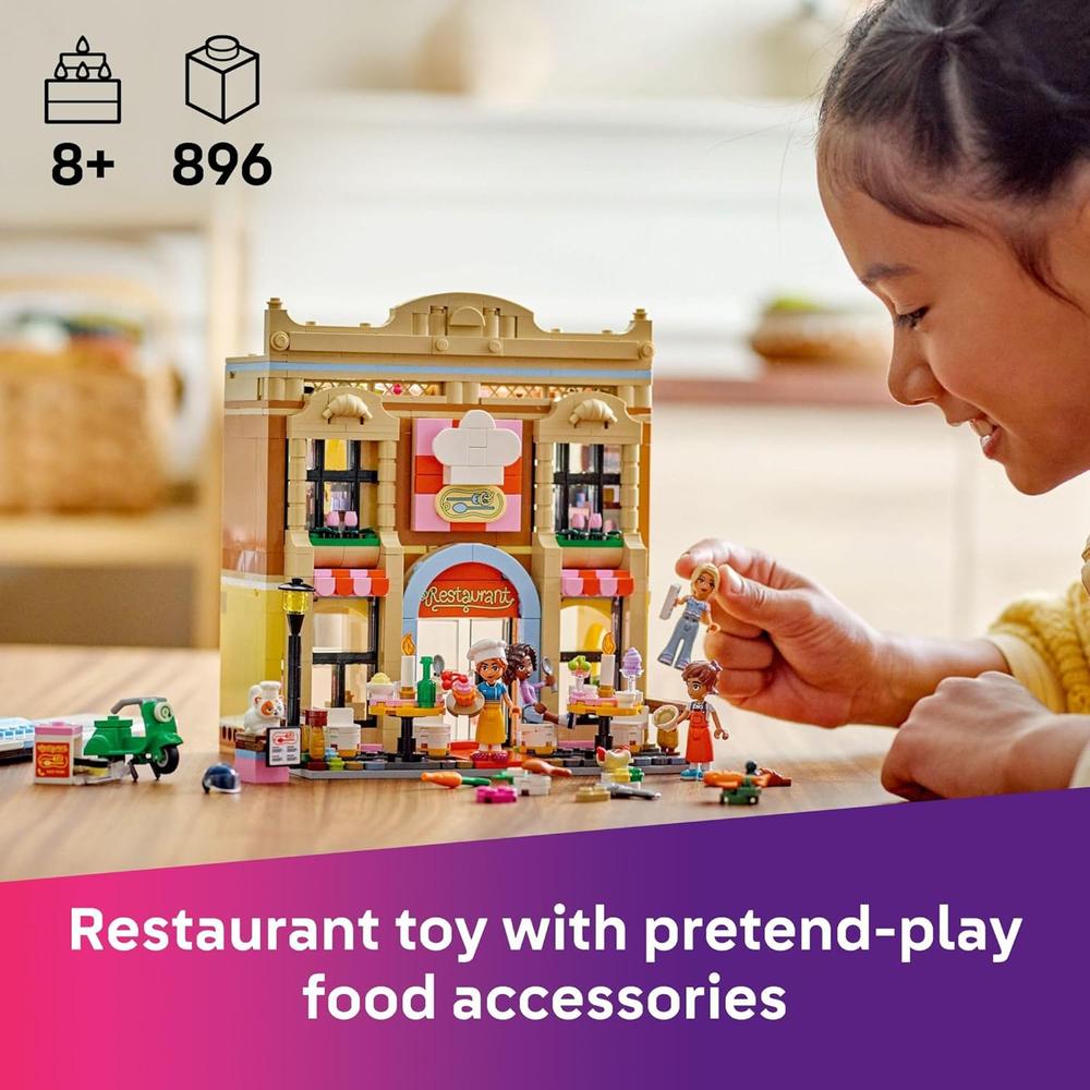 LEGO FRIENDS RESTAURANTE Y ESCUELA DE COCINA, SET DE SIMULACIÓN PARA NIÑOS - 2