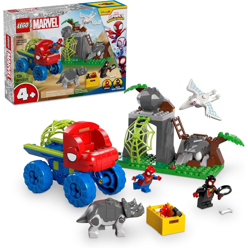 LEGO MARVEL SPIDEY Y AMIGOS: SPIDEY DINO CRAWLER RESCUE, SET PREESCOLAR - 1