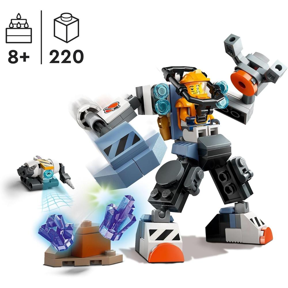 LEGO CITY TRAJE MECÁNICO ESPACIAL CON PILOTO Y ROBOT, JUEGO PARA NIÑOS - 2