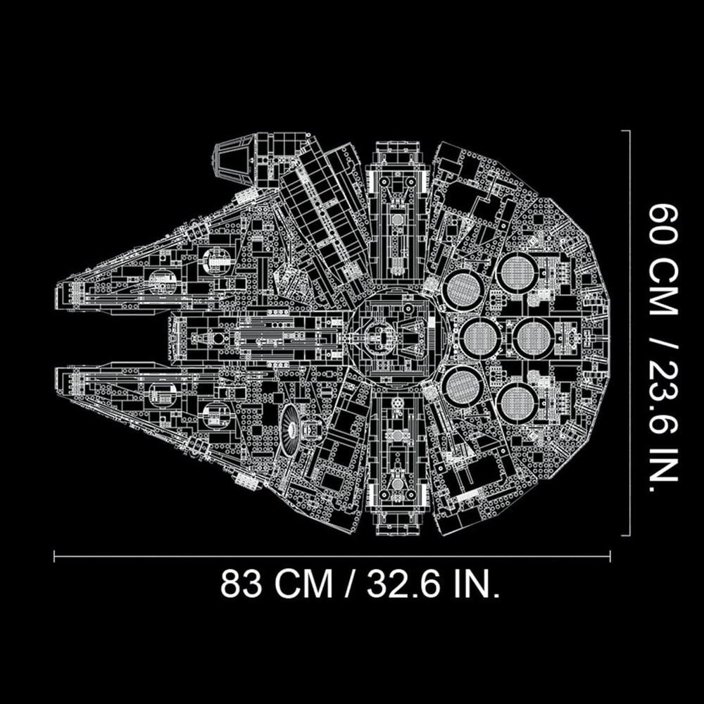 LEGO STAR WARS HALCÓN MILENARIO SET DE CONSTRUCCIÓN PARA ADULTOS - 4