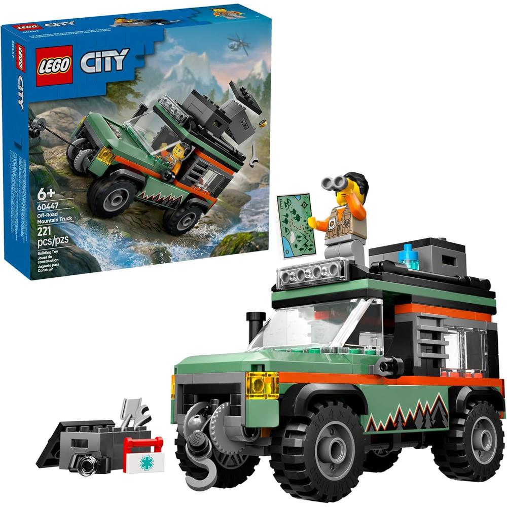 LEGO CITY CAMIÓN TODOTERRENO 4X4 CON MINIFIGURA DE AVENTURERO - 1