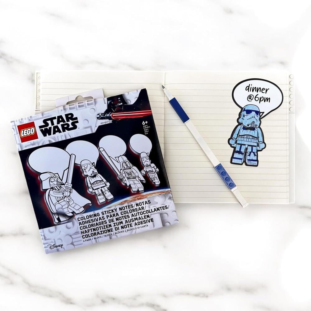 LEGO STAR WARS NOTAS ADHESIVAS DARTH VADER PARA COLOREAR - 4
