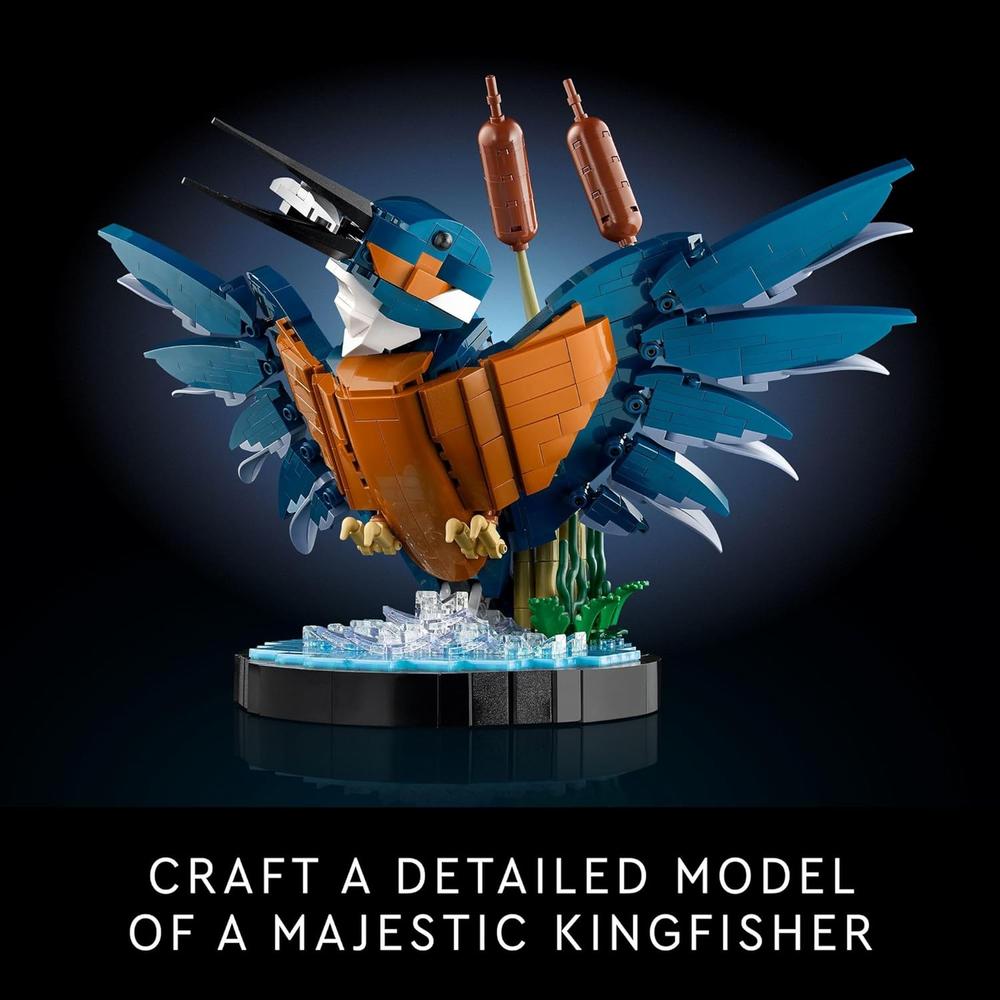 LEGO ICONS MARTÍN PESCADOR, SET CREATIVO PARA ADULTOS Y DECORACIÓN - 3
