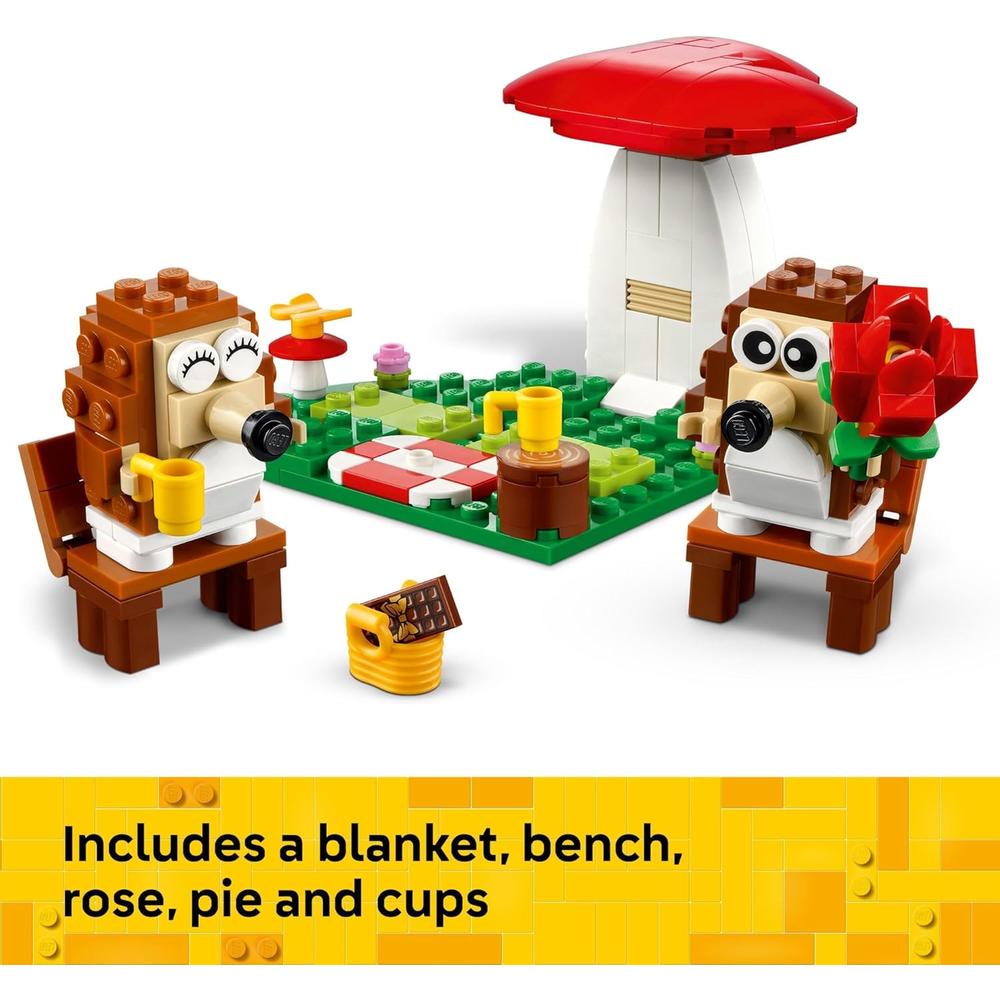 LEGO PICNIC CON ERIZOS, SET DE CONSTRUCCIÓN CON FIGURAS DE ANIMALES Y ACCESORIOS - 4