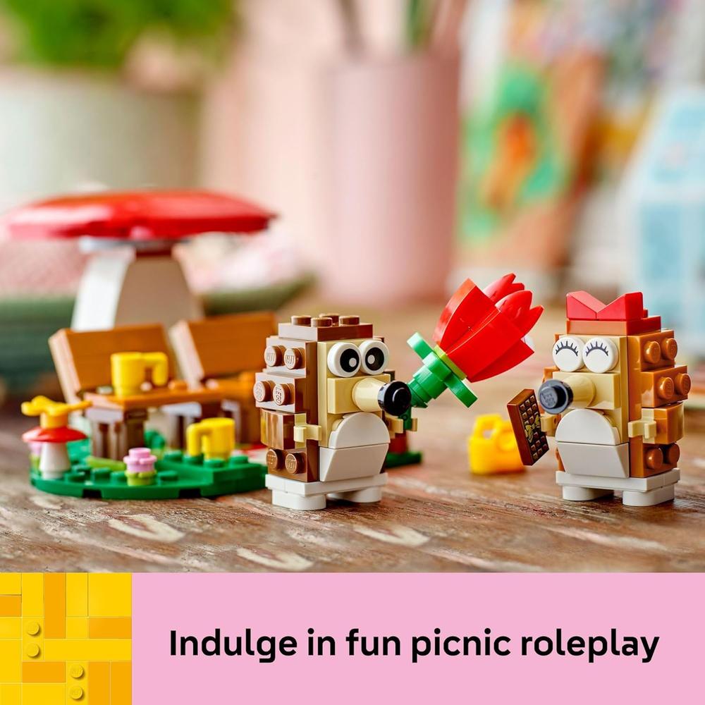 LEGO PICNIC CON ERIZOS, SET DE CONSTRUCCIÓN CON FIGURAS DE ANIMALES Y ACCESORIOS - 6