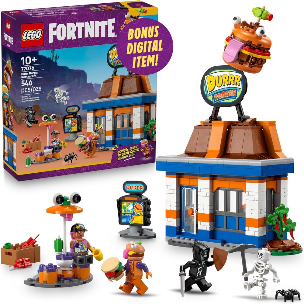 LEGO FORTNITE RESTAURANTE DURRR BURGER, JUGUETE DE CONSTRUCCIÓN CON MINIFIGURAS - 1