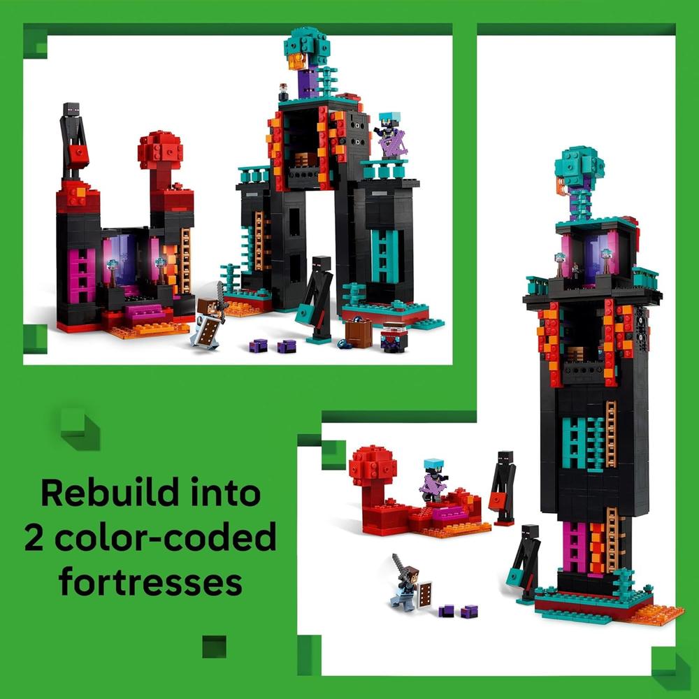 LEGO MINECRAFT TORRE DEL ENDERMAN, CONSTRUCCIÓN DE VIDEOJUEGOS 2 EN 1 - 3