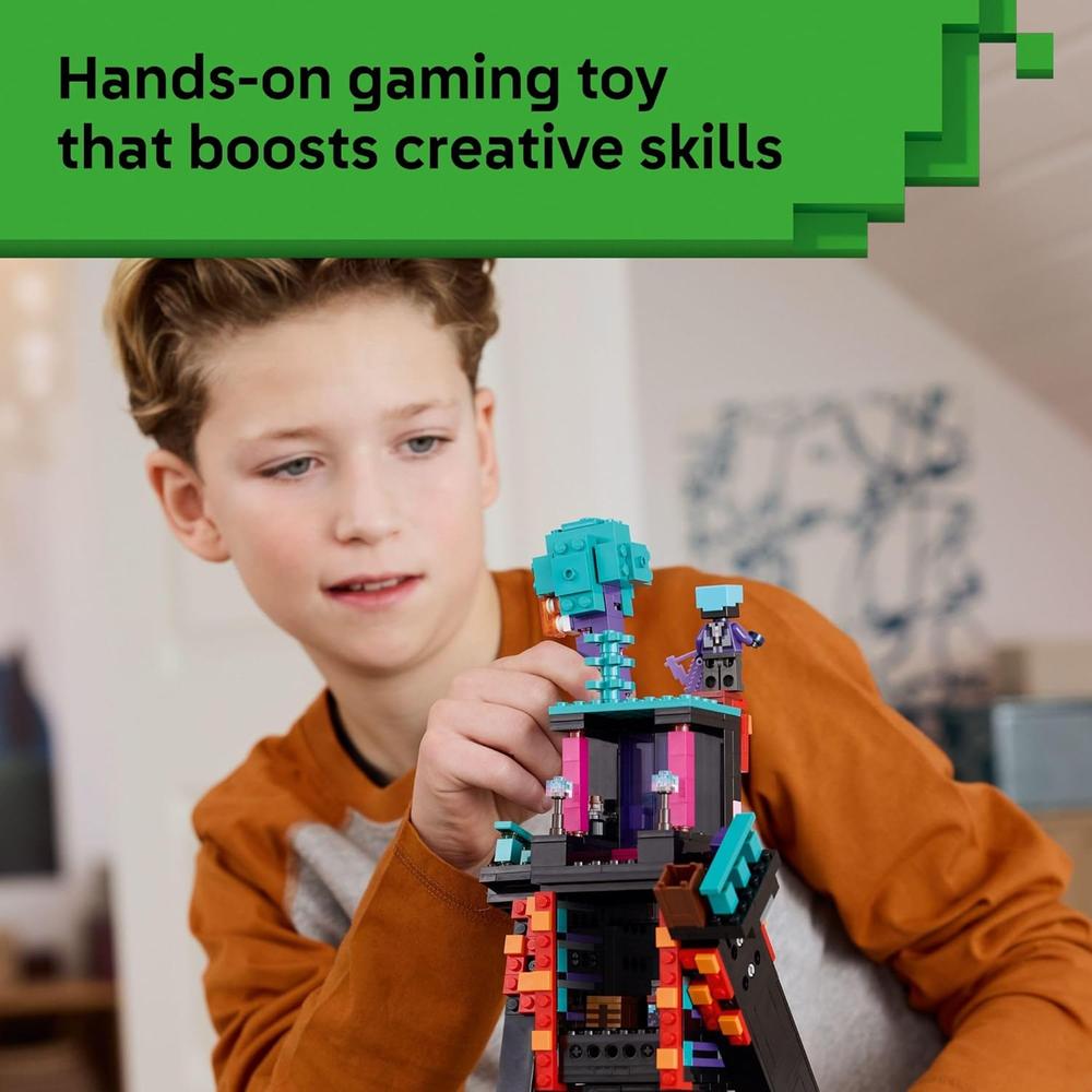LEGO MINECRAFT TORRE DEL ENDERMAN, CONSTRUCCIÓN DE VIDEOJUEGOS 2 EN 1 - 4