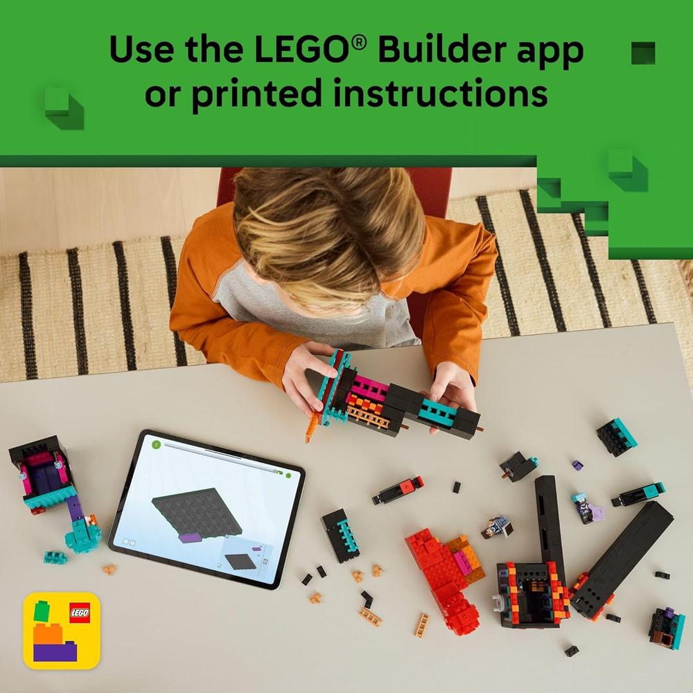 LEGO MINECRAFT TORRE DEL ENDERMAN, CONSTRUCCIÓN DE VIDEOJUEGOS 2 EN 1 - 6