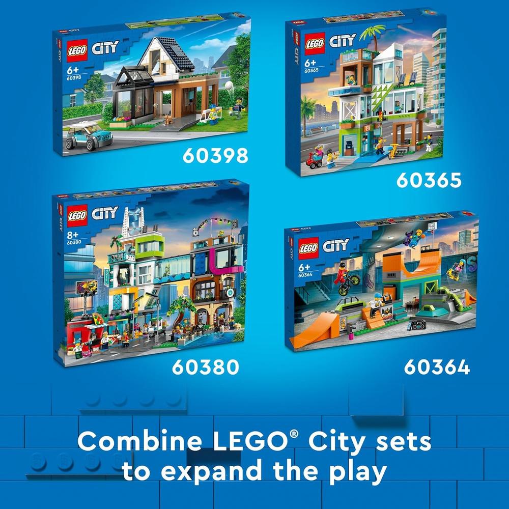 LEGO CITY LAVADO DE COCHES SET DE CONSTRUCCIÓN CON CEPILLOS GIRATORIOS, VEHÍCULO Y 2 MINIFIGURAS - 6