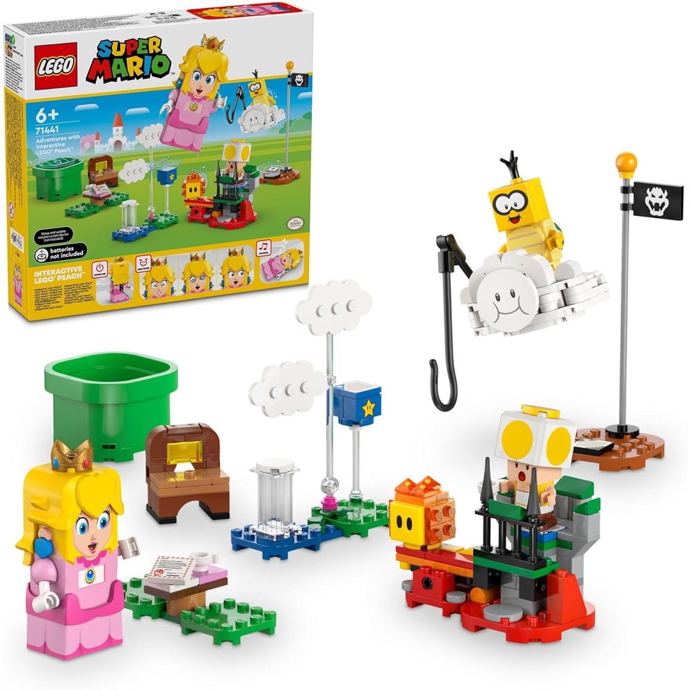 LEGO SUPER MARIO AVENTURAS CON JUGUETE INTERACTIVO DE LA PRINCESA PEACH Y TOAD - 1