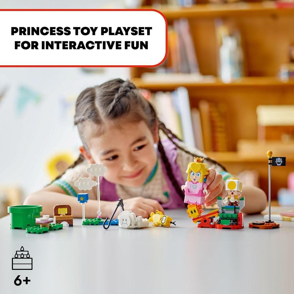 LEGO SUPER MARIO AVENTURAS CON JUGUETE INTERACTIVO DE LA PRINCESA PEACH Y TOAD - 2