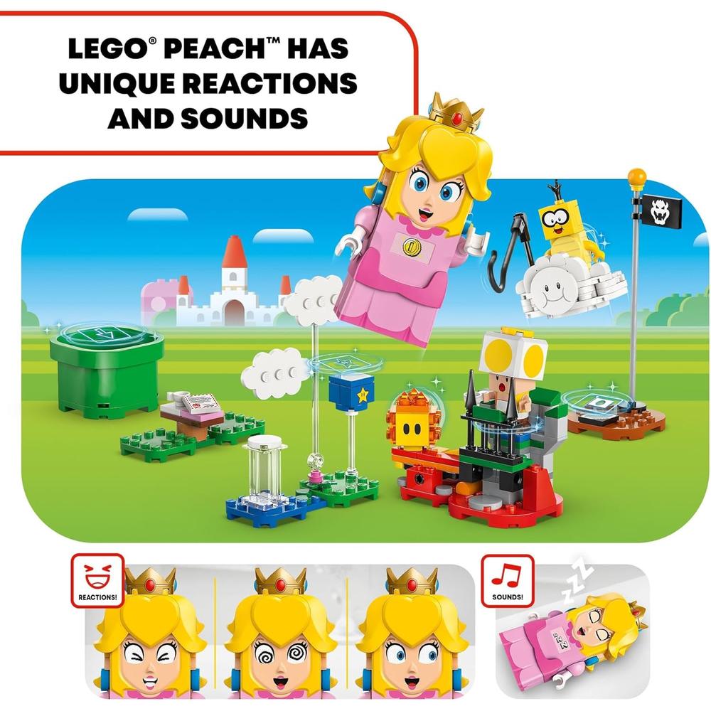 LEGO SUPER MARIO AVENTURAS CON JUGUETE INTERACTIVO DE LA PRINCESA PEACH Y TOAD - 3