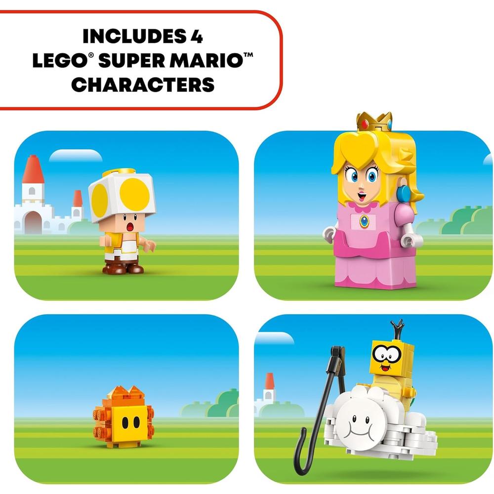 LEGO SUPER MARIO AVENTURAS CON JUGUETE INTERACTIVO DE LA PRINCESA PEACH Y TOAD - 5