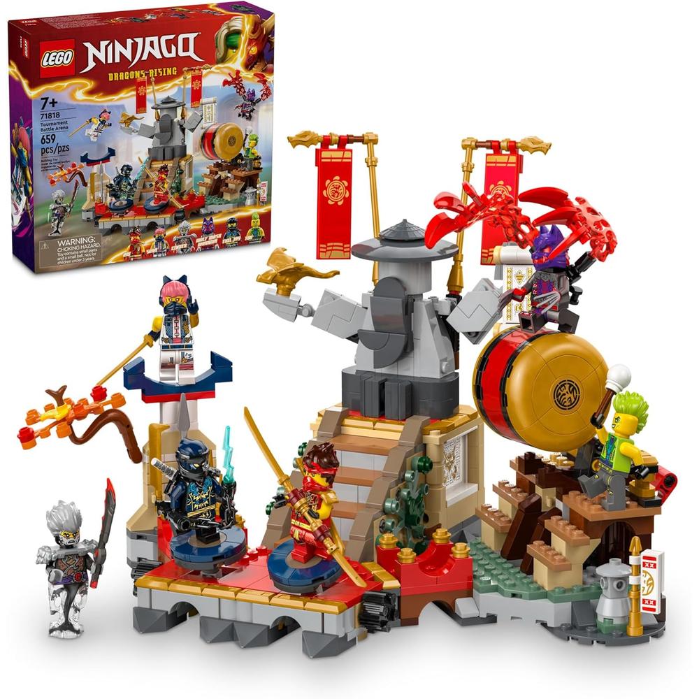LEGO NINJAGO ARENA DE BATALLA DEL TORNEO, SET DE ACCIÓN CON 6 MINIFIGURAS - 1