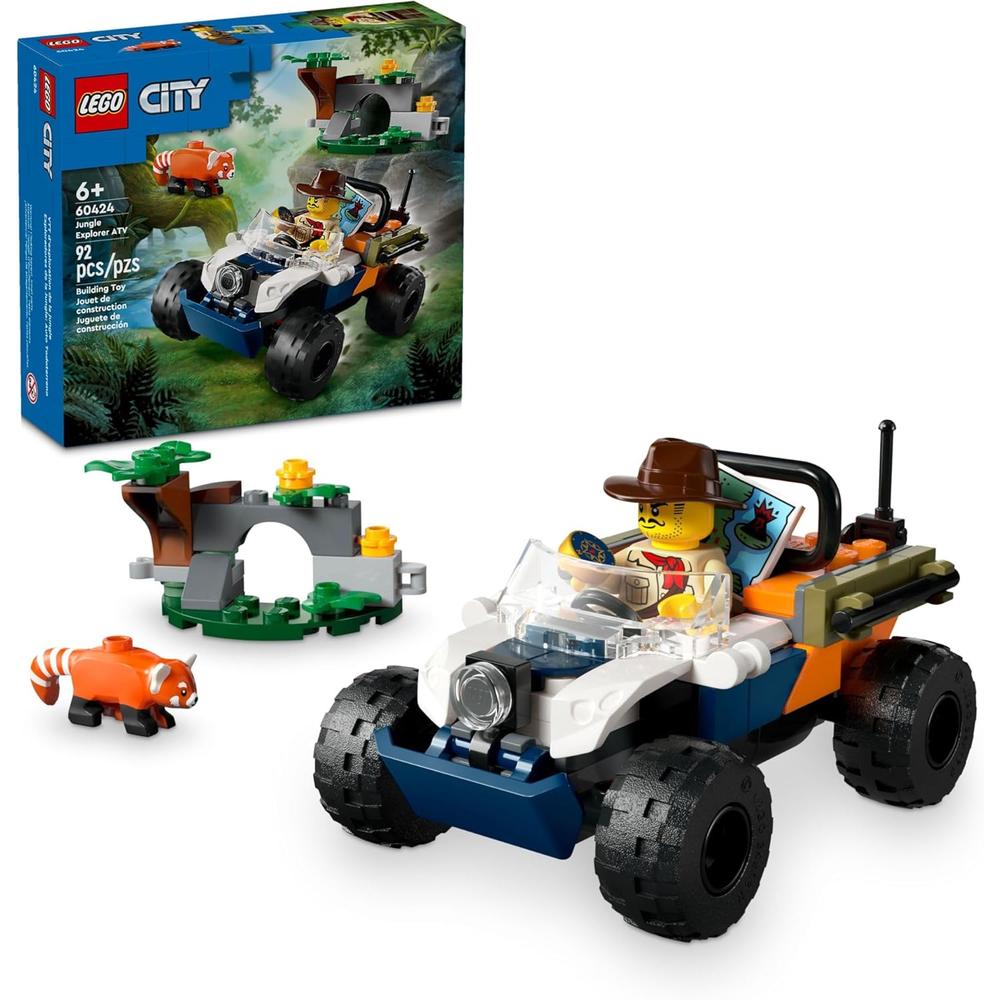 VEHÍCULO TODOTERRENO EXPLORADOR DE LA JUNGLA LEGO CITY CON MINIFIGURA - 1