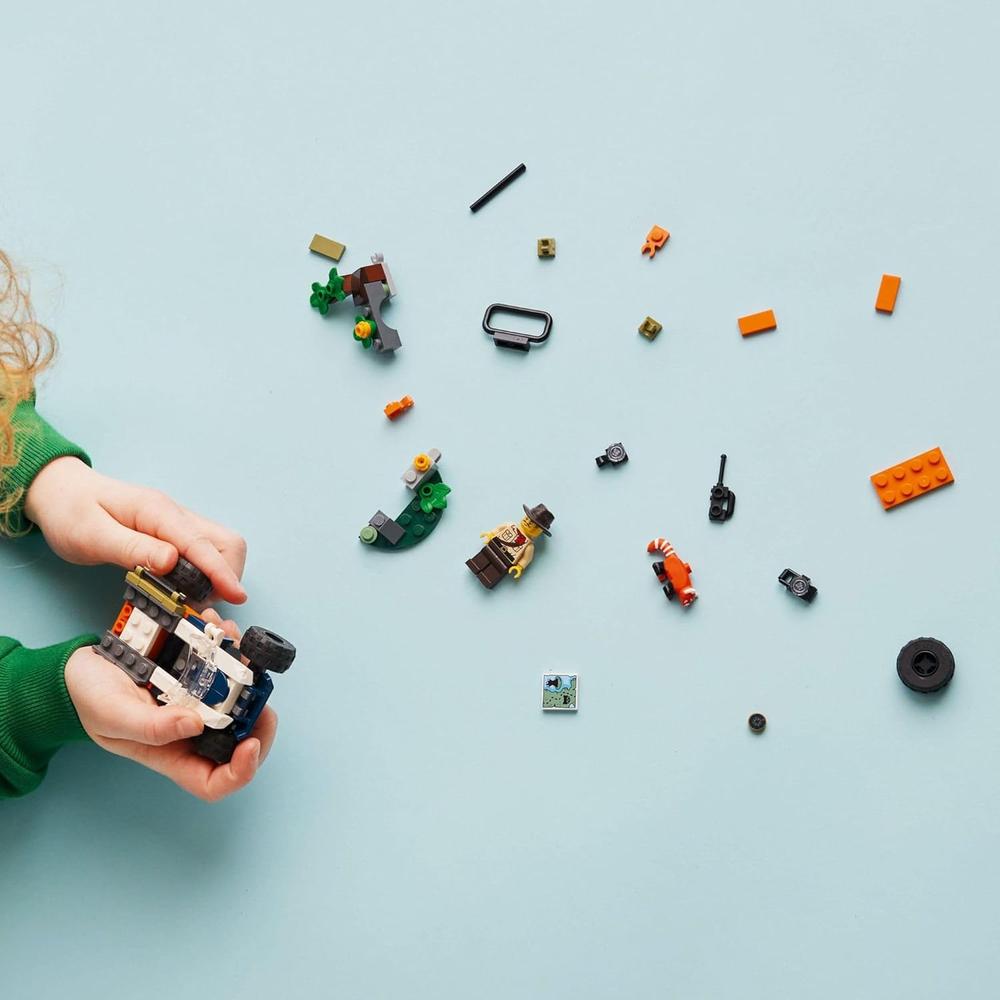 VEHÍCULO TODOTERRENO EXPLORADOR DE LA JUNGLA LEGO CITY CON MINIFIGURA - 3