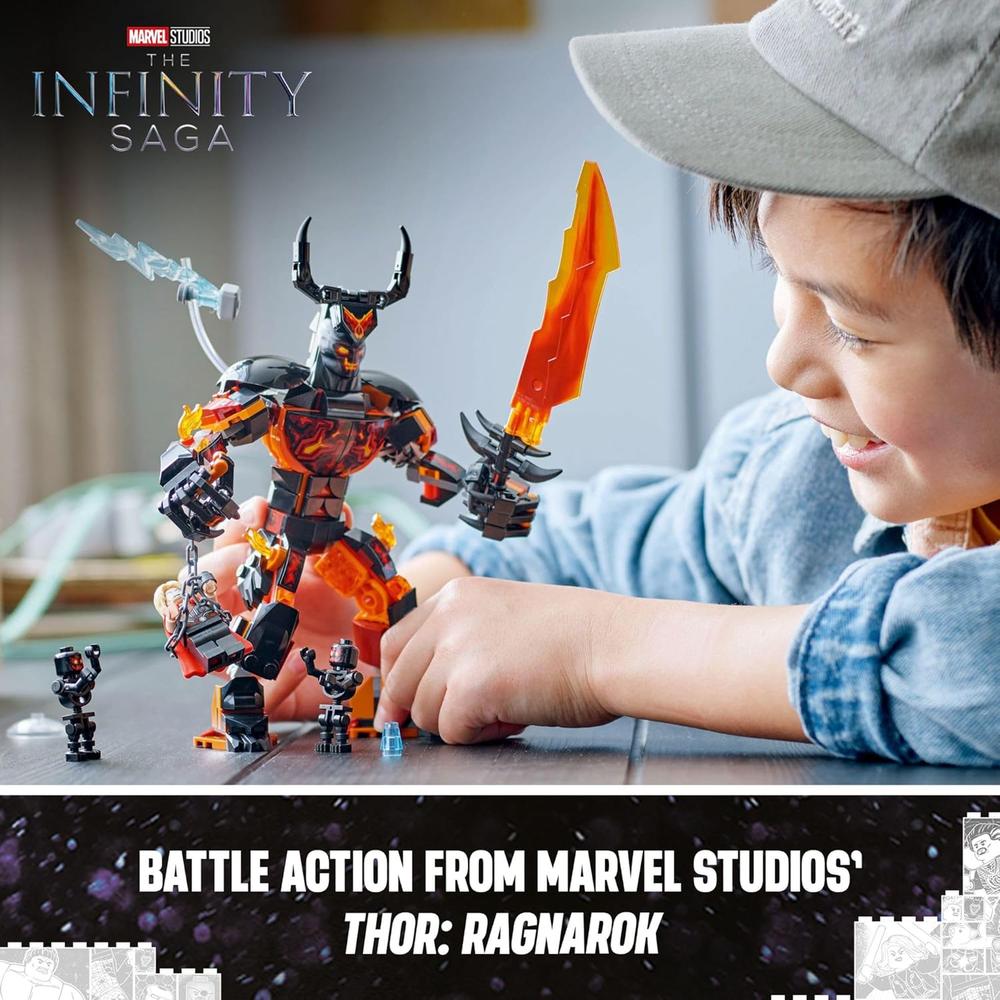 LEGO MARVEL THOR VS. SURTUR, JUGUETE DE SUPERHÉROE CON 3 MINIFIGURAS - 2