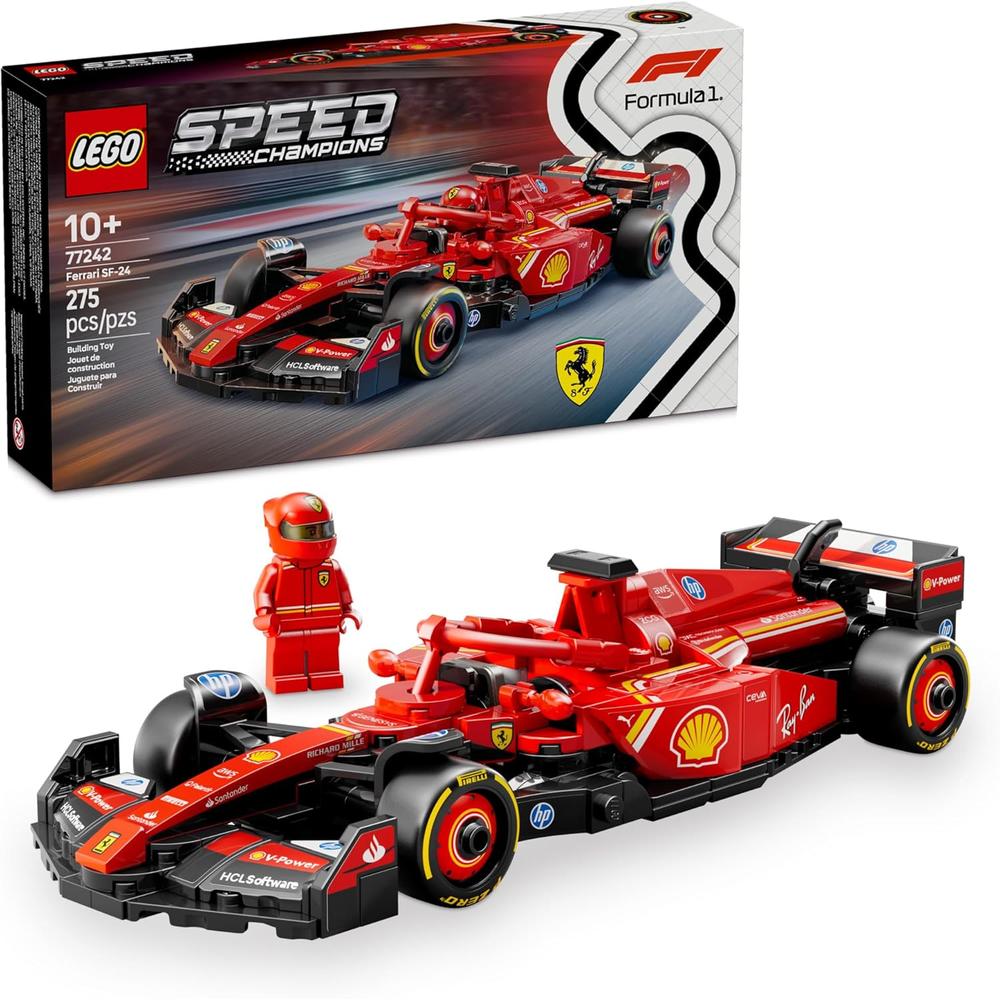 LEGO SPEED CHAMPIONS FERRARI SF-24 F1, COCHE DE JUGUETE PARA NIÑOS - 1