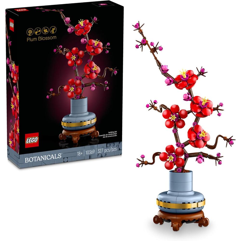 LEGO FLORES DE CIRUELO, SET BOTÁNICO PARA ADULTOS, MANUALIDADES - 1