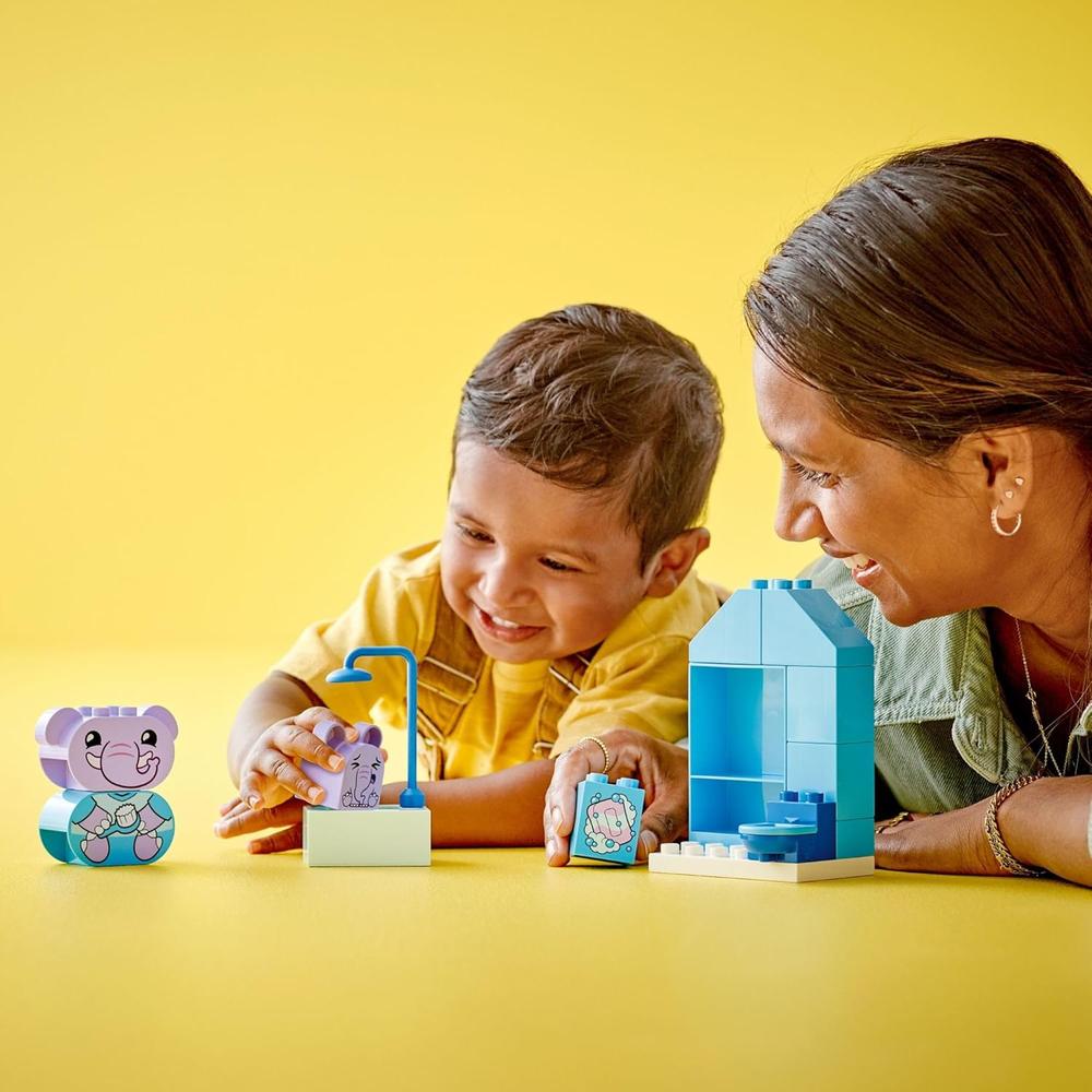 LEGO DUPLO MIS PRIMERAS RUTINAS DIARIAS, SET EDUCATIVO CON 2 ELEFANTES DE JUGUETE - 2