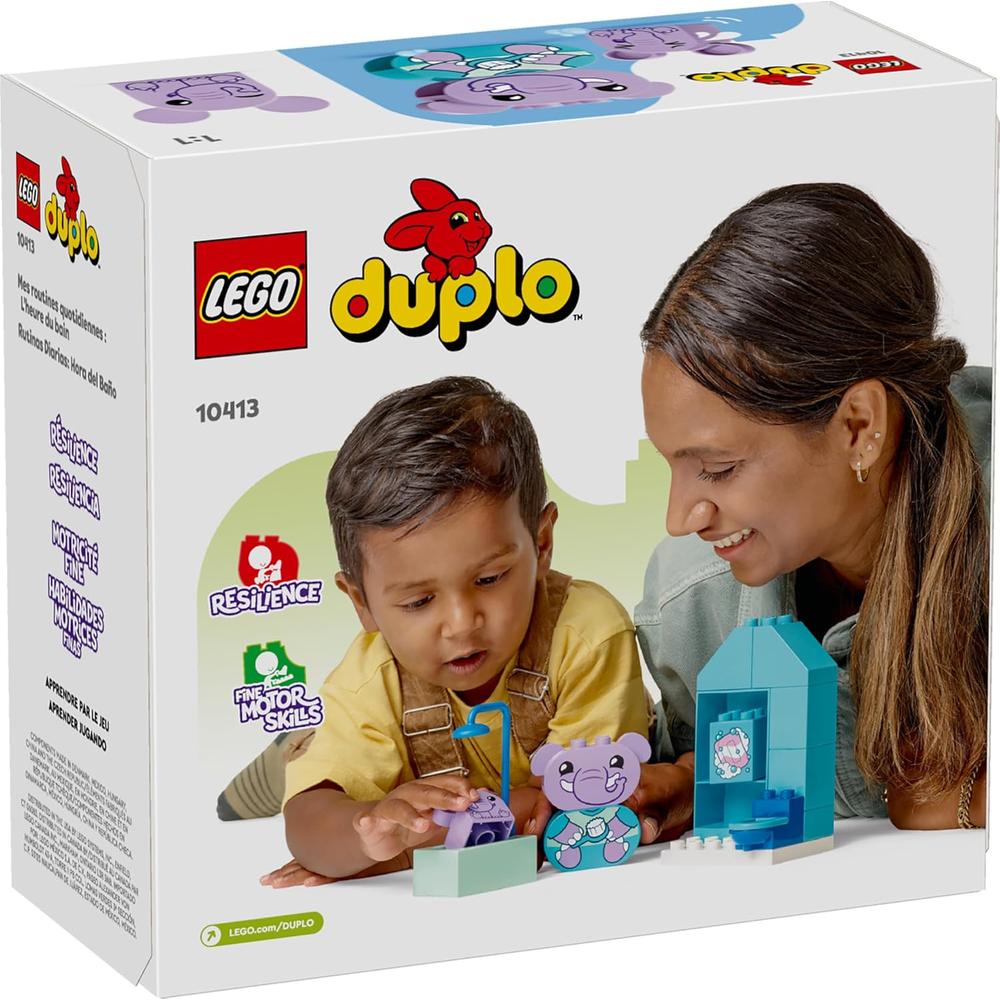 LEGO DUPLO MIS PRIMERAS RUTINAS DIARIAS, SET EDUCATIVO CON 2 ELEFANTES DE JUGUETE - 6