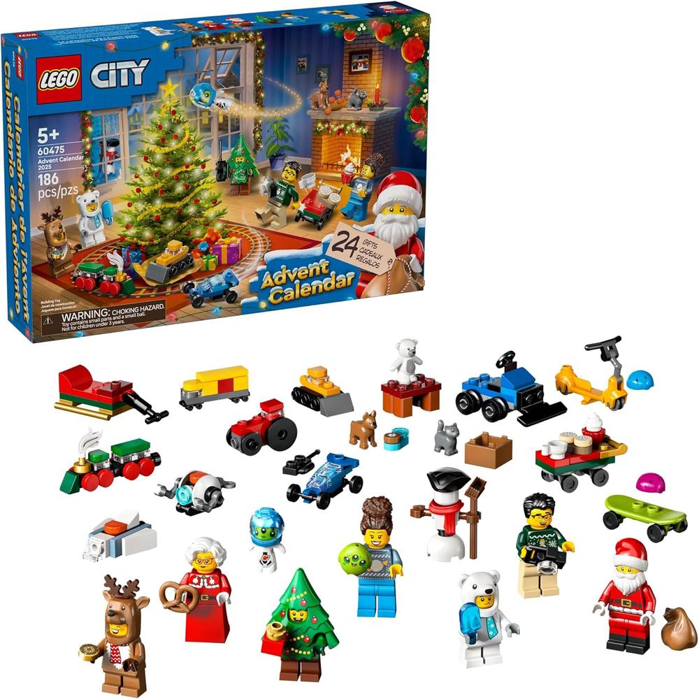 LEGO CITY CALENDARIO DE ADVIENTO 2025, SET CON 24 SORPRESAS Y MINIFIGURAS - 1