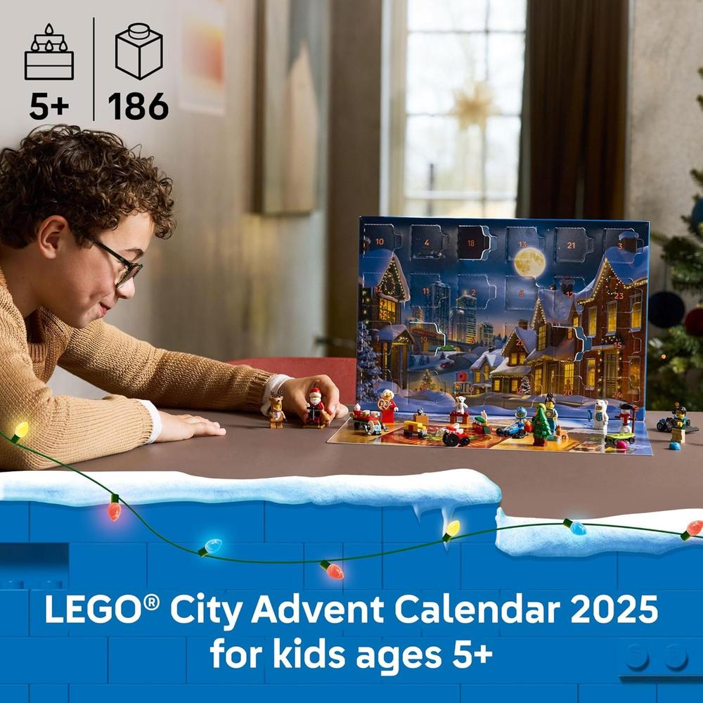 LEGO CITY CALENDARIO DE ADVIENTO 2025, SET CON 24 SORPRESAS Y MINIFIGURAS - 2