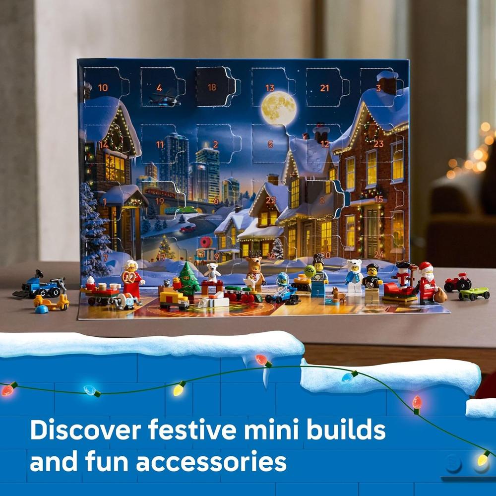 LEGO CITY CALENDARIO DE ADVIENTO 2025, SET CON 24 SORPRESAS Y MINIFIGURAS - 3