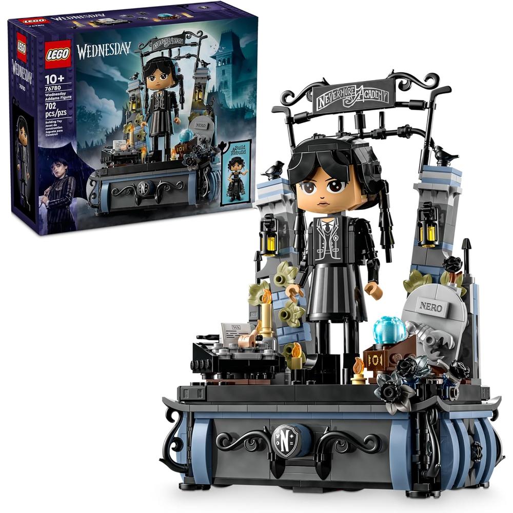 LEGO WEDNESDAY ADDAMS, FIGURA CON BASE DE EXHIBICIÓN COLECCIONABLE - 1