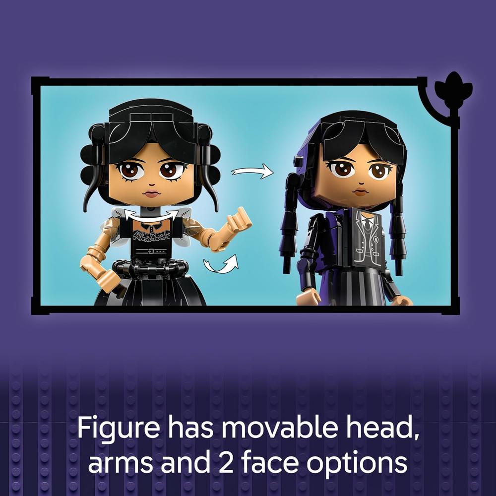 LEGO WEDNESDAY ADDAMS, FIGURA CON BASE DE EXHIBICIÓN COLECCIONABLE - 3