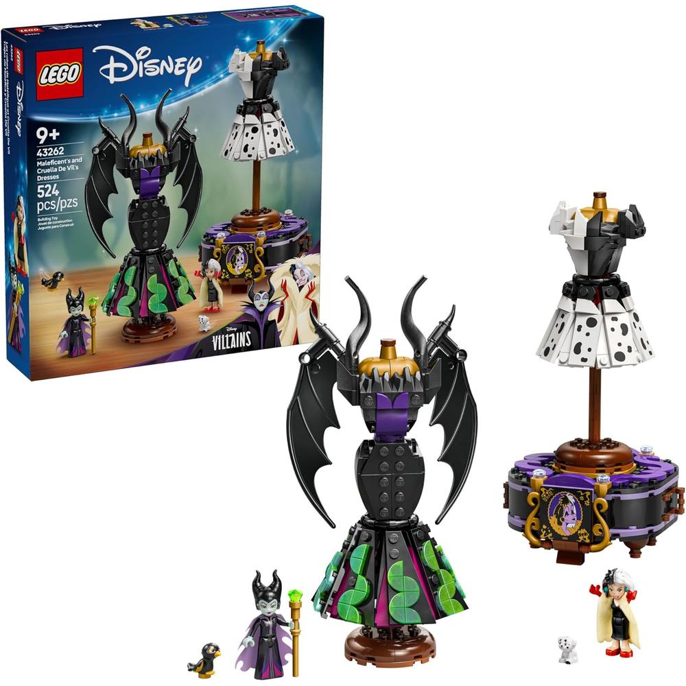 LEGO DISNEY VESTIDOS DE MALÉFICA Y CRUELLA DE VIL, JUGUETE DE CONSTRUCCIÓN - 1