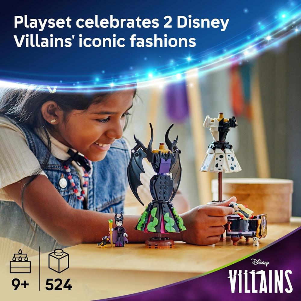 LEGO DISNEY VESTIDOS DE MALÉFICA Y CRUELLA DE VIL, JUGUETE DE CONSTRUCCIÓN - 2