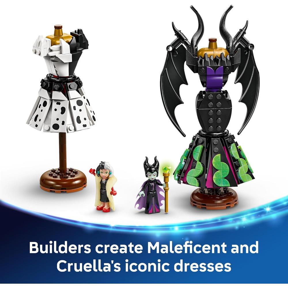 LEGO DISNEY VESTIDOS DE MALÉFICA Y CRUELLA DE VIL, JUGUETE DE CONSTRUCCIÓN - 3