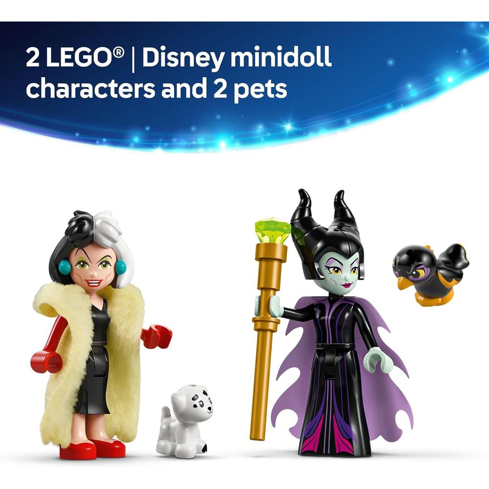LEGO DISNEY VESTIDOS DE MALÉFICA Y CRUELLA DE VIL, JUGUETE DE CONSTRUCCIÓN - 6