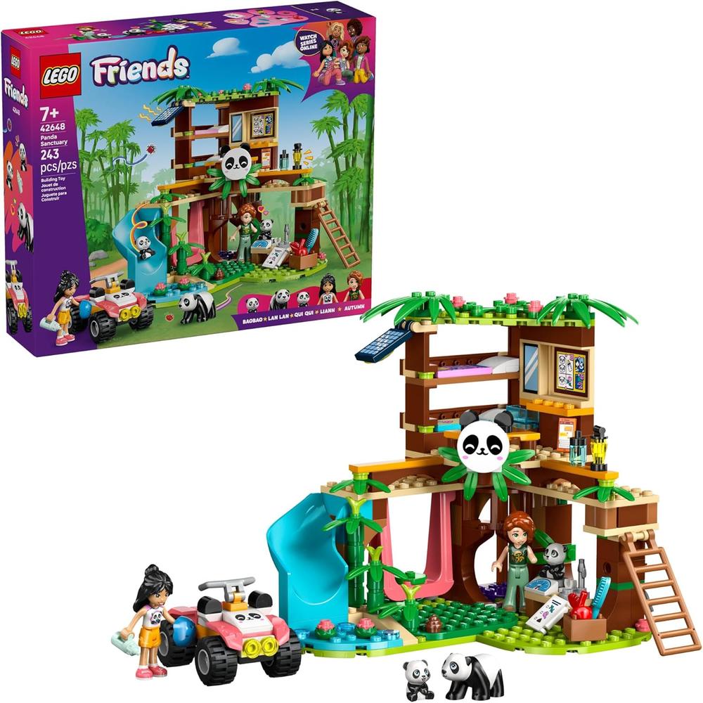 LEGO FRIENDS SANTUARIO DE PANDAS, JUGUETE DE CONSTRUCCIÓN Y CUIDADO DE ANIMALES - 1