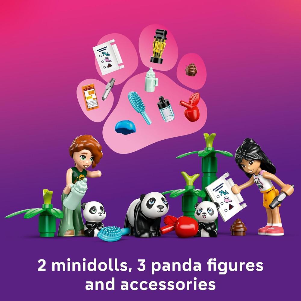 LEGO FRIENDS SANTUARIO DE PANDAS, JUGUETE DE CONSTRUCCIÓN Y CUIDADO DE ANIMALES - 5