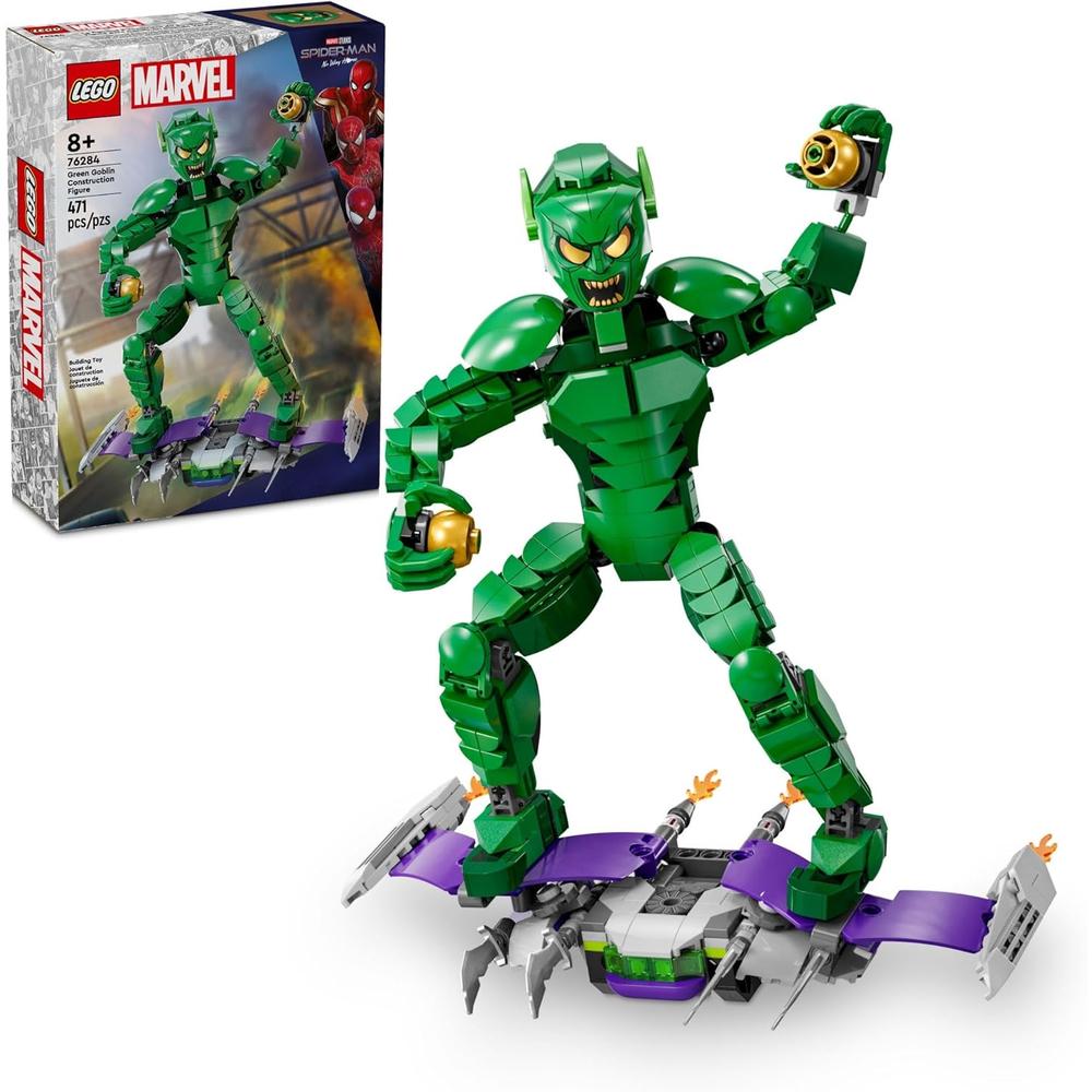LEGO MARVEL DUENDE VERDE CON PLANEADOR Y BOMBAS DE CALABAZA - 1