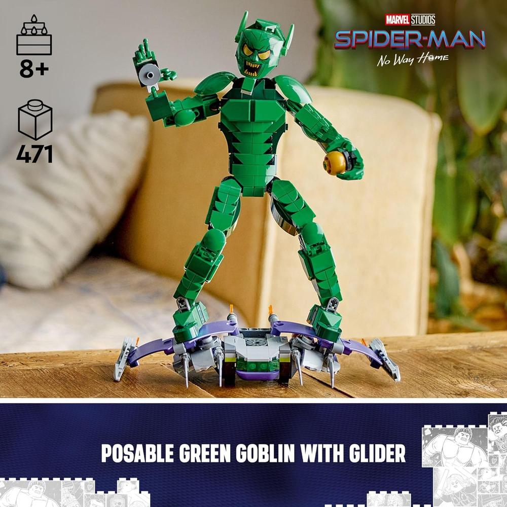 LEGO MARVEL DUENDE VERDE CON PLANEADOR Y BOMBAS DE CALABAZA - 2