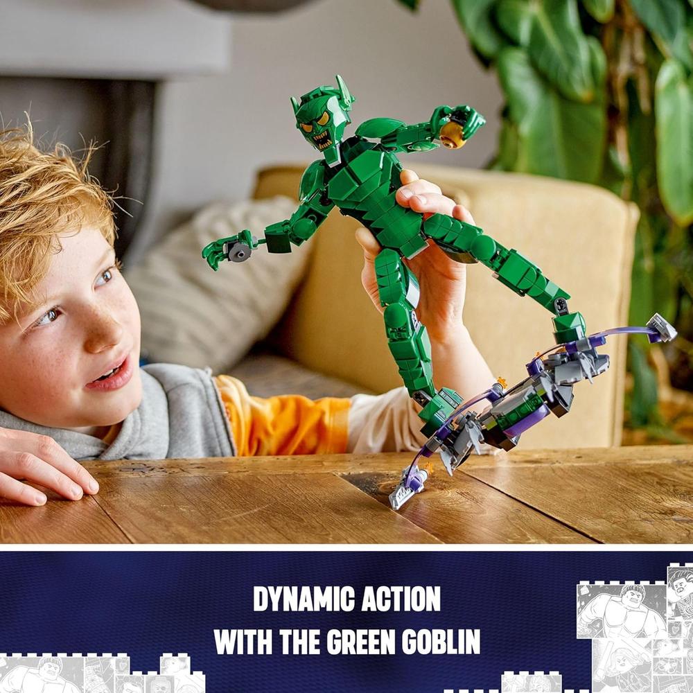 LEGO MARVEL DUENDE VERDE CON PLANEADOR Y BOMBAS DE CALABAZA - 6