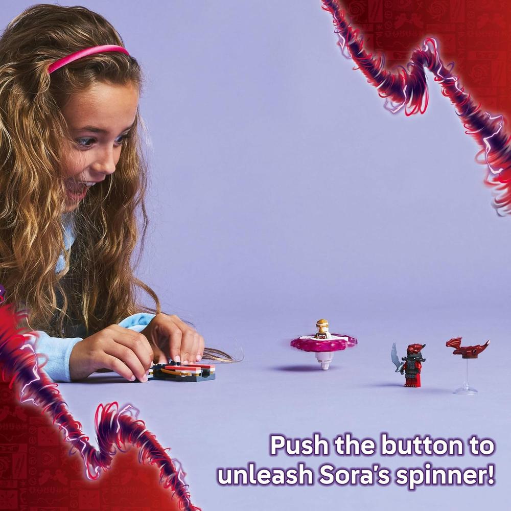 LEGO NINJAGO SPINJITZU DRAGÓN DE SORA, JUGUETE DE CONSTRUCCIÓN CON MINIFIGURAS - 3