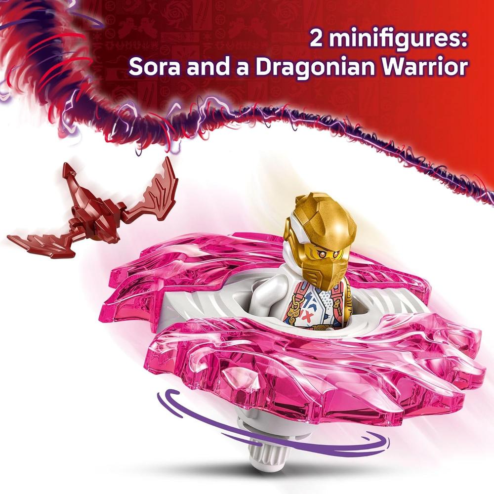 LEGO NINJAGO SPINJITZU DRAGÓN DE SORA, JUGUETE DE CONSTRUCCIÓN CON MINIFIGURAS - 4