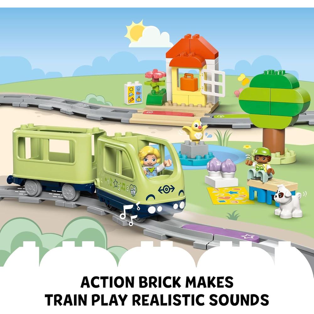 LEGO DUPLO TOWN TREN INTERACTIVO DE AVENTURAS CON LUCES Y SONIDOS, SET EDUCATIVO - 5