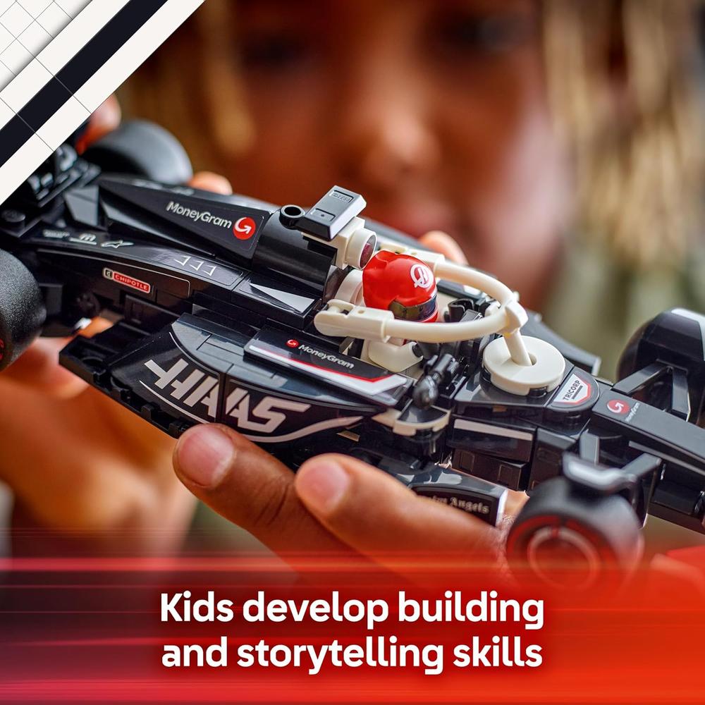 LEGO SPEED CHAMPIONS MONEYGRAM HAAS F1 TEAM VF-24, COCHE DE JUGUETE PARA NIÑOS - 5