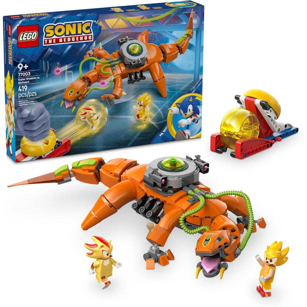 LEGO SONIC SUPER SHADOW VS BIOLIZARD, SET DE CONSTRUCCIÓN Y JUEGO COLECCIONABLE - 1